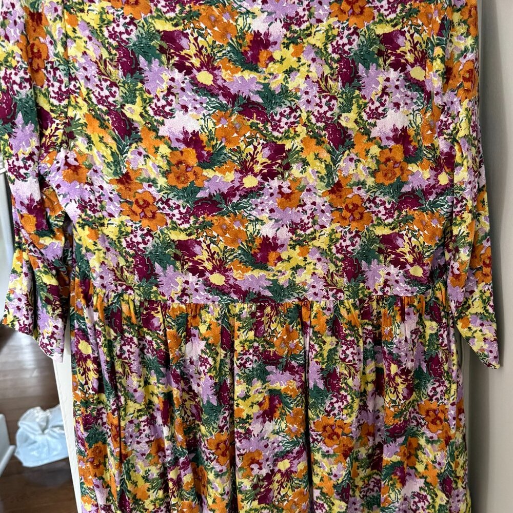 BNWT- Frank and Oak Babydoll Mulberry Dress - Picture 4 of 7